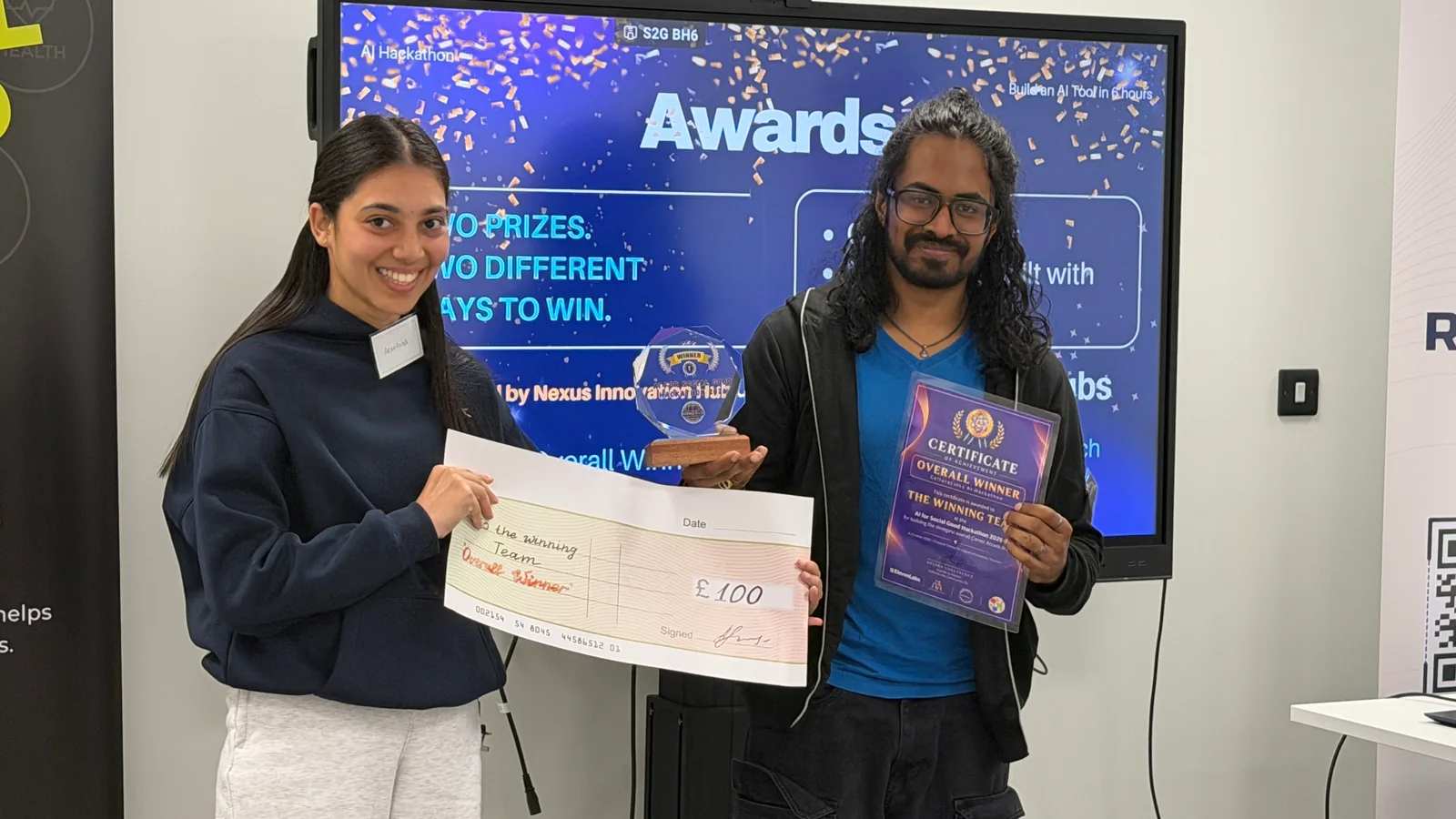 Overall winners Akanksha Ankath and Dharan.webp